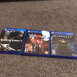 Mortal Kombat X,WWE 2K 16, Injustice 2
